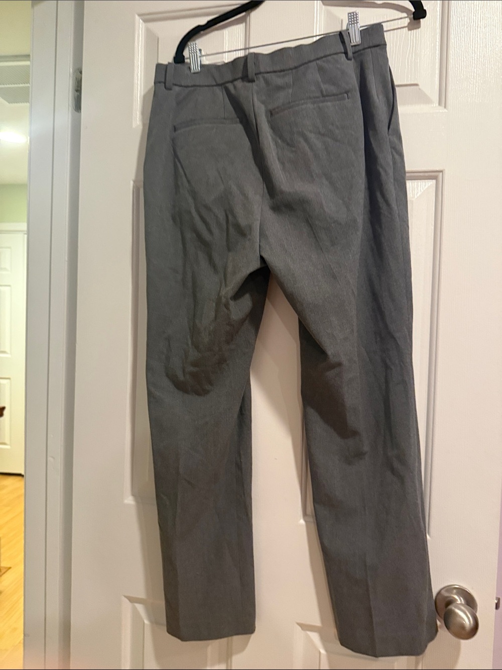 Uniqlo Gray Straight-Leg Dress Trousers - Picture 2 of 5